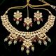 Handcrafted Royal Kundan Bridal Necklace Set with Maangtika